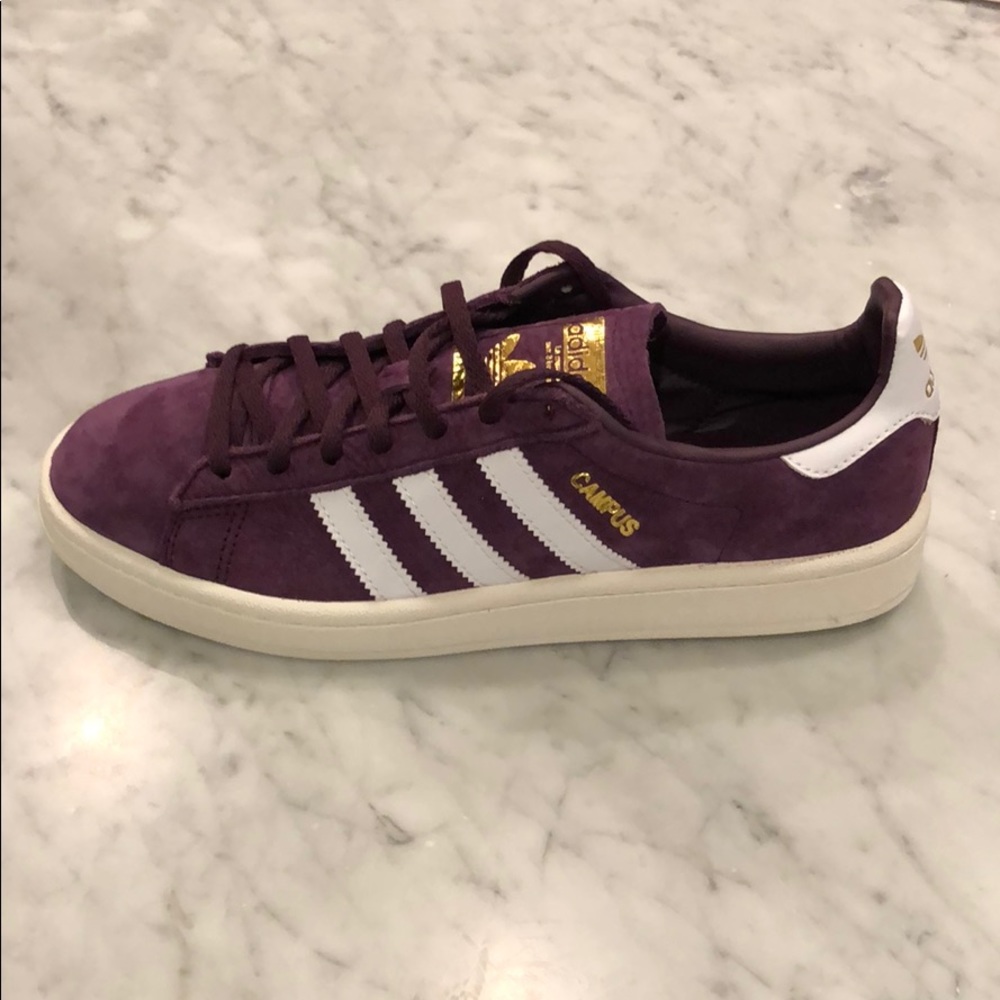 Women’s Campus Maroon/purple Adidas sneakers
